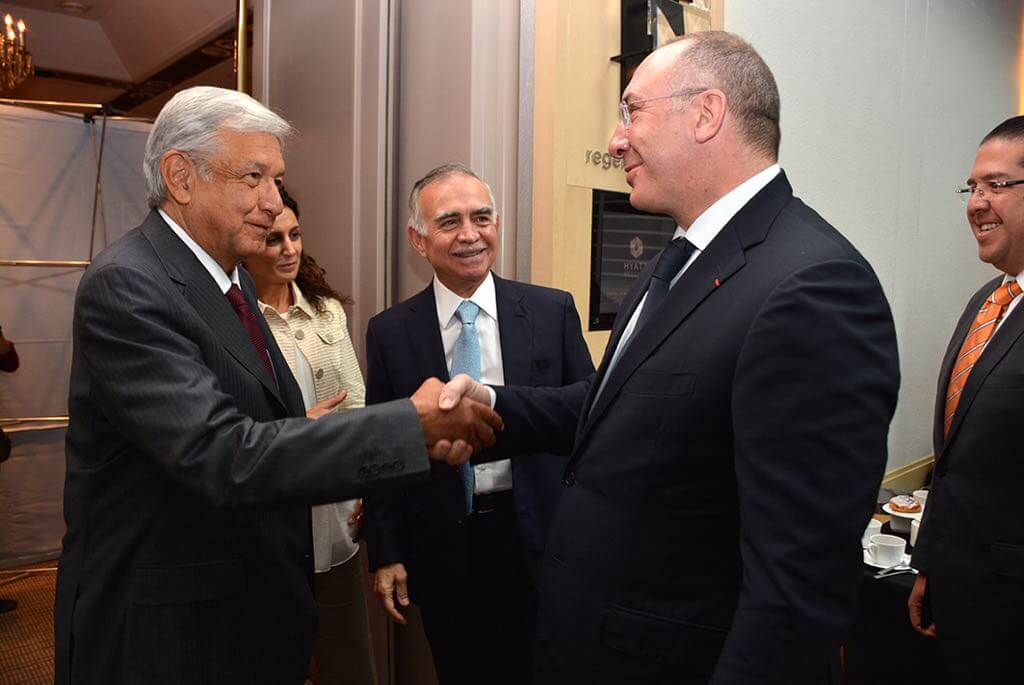 Frederic Garcia, our representative in Mexico, had an opportunity to meet with the President-elect of Mexico