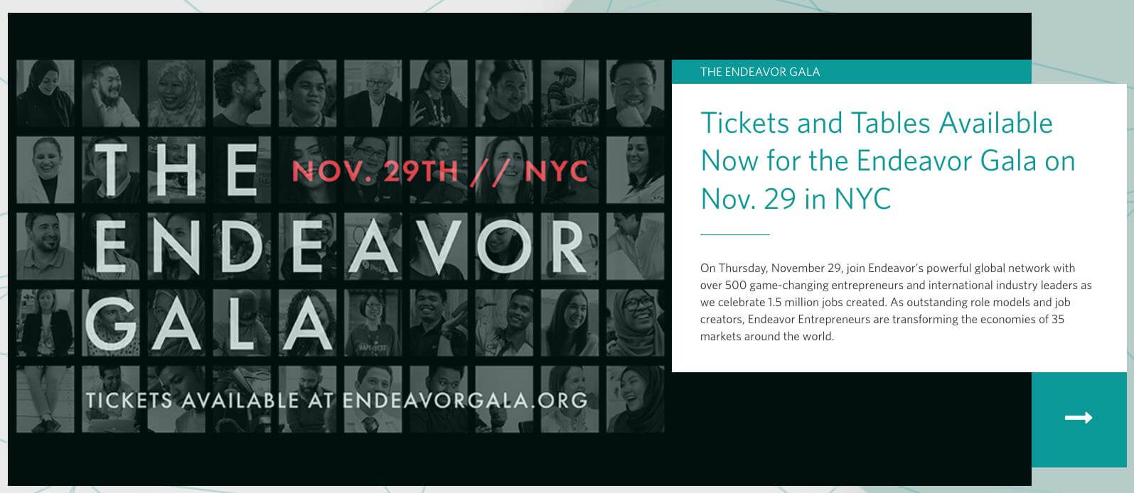 Endeavor events and Gala in New York City