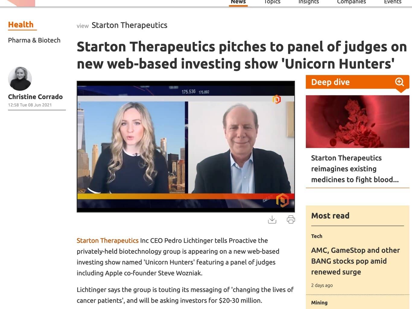 Interview of Pedro Lichtinger about his participation in our Unicorn Hunters