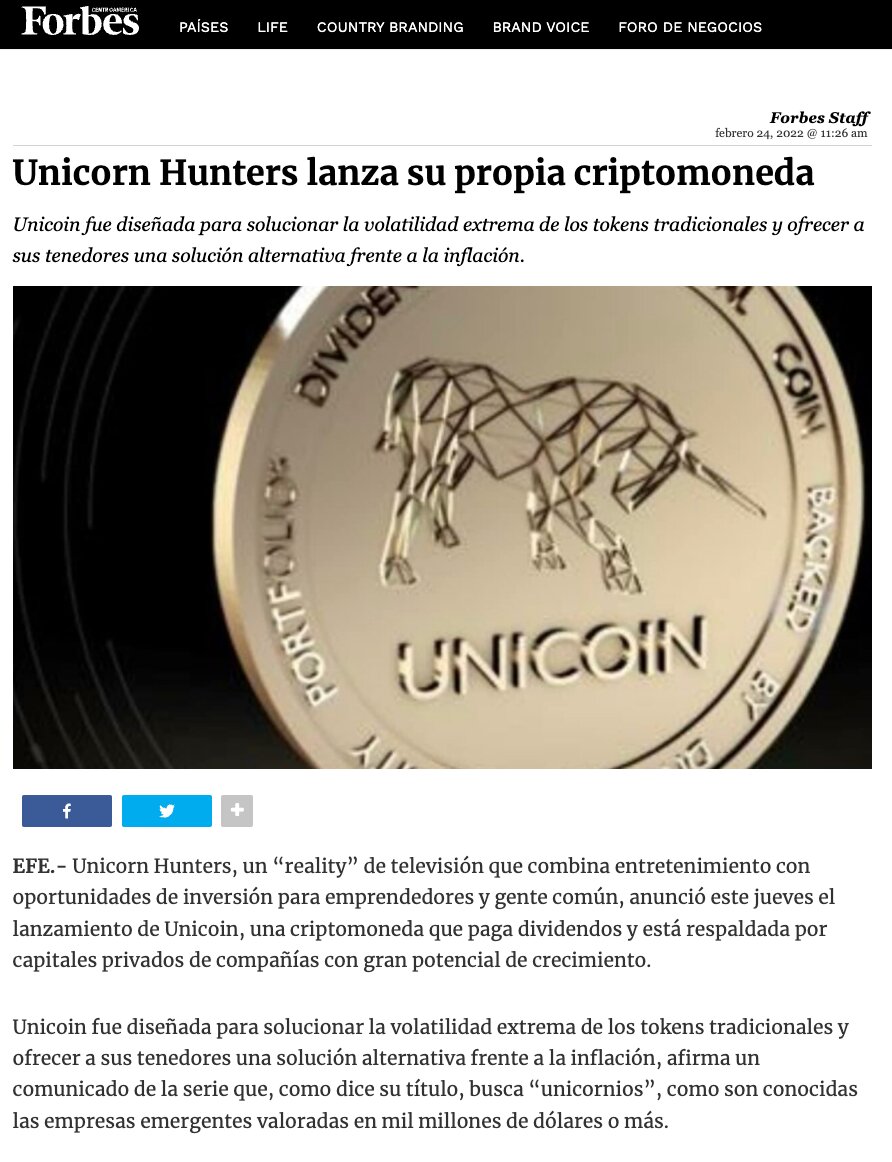 Unicoin.com - Forbes report