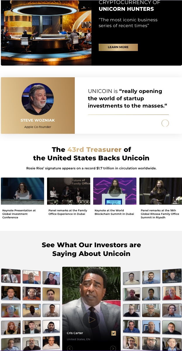 Unicoin.com, updated